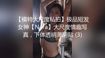 【模特大尺度私拍】极品短发女神【Nara】大尺度情趣写真，下体透明薄阴贴 (3)