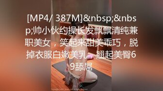 [MP4/ 387M]&nbsp;&nbsp;帅小伙约操长发飘飘清纯兼职美女，笑起来甜美乖巧，脱掉衣服白嫩美乳，翘起美臀69舔屌