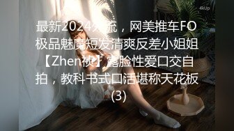 最新2024外流，网美推车FO极品魅魔短发清爽反差小姐姐【Zhen祯】露脸性爱口交自拍，教科书式口活堪称天花板 (3)