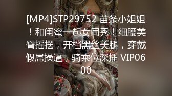 [MP4]STP29752 苗条小姐姐！和闺蜜一起女同秀！细腰美臀摇摆，开档黑丝美腿，穿戴假屌操逼，骑乘位深插 VIP0600